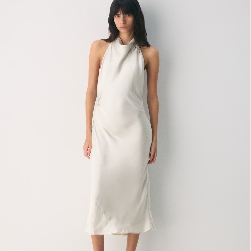 Babaton Audience Satin Halter Dress